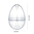 thumbnail image 2 of 11.81" Jumbo Fillable Easter Egg, Giant Transparent Plastic Empty Egg Container for Easter Basket Stuffers Egg Hunt Party Mother's Day Gift(1 Pc), 2 of 5