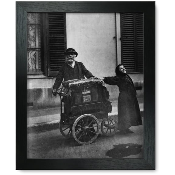 Framed Print: Street Musicians, circa 1898