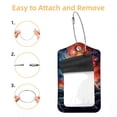 thumbnail image 2 of Cat Luggage Tag, Travel Tags, Handbag Tag - Square PU Leather 2 Pack with Privacy Cover and Stainless Steel Ring - Suitable for Travel, Backpack, Handbag [Amazon Approved], 2 of 7