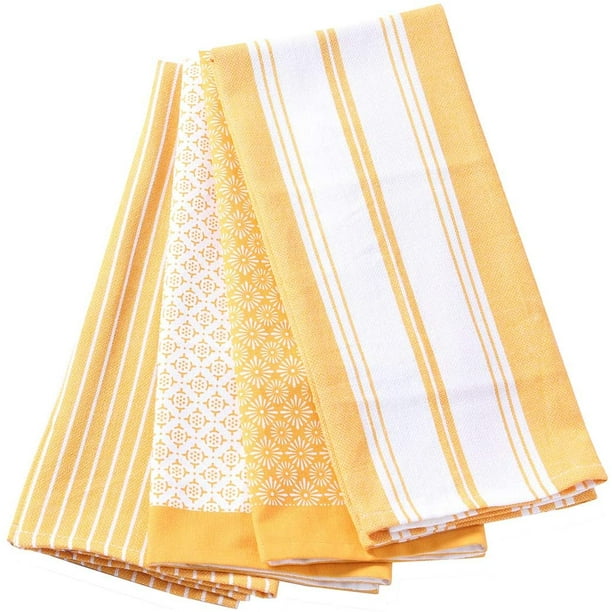 Accent Home Cotton Kitchen Towels Set of 4 pcs Absorbent Dish Towels
