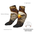 thumbnail image 6 of Fuzoiu Vintage Pattern Bald Eagle Print Adult Socks, Crew Moisture-wicking Socks, Unisex Cushion Crew Socks,Casual Sports Ankle Socks, 6 of 7