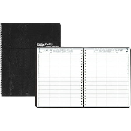 House of Doolittle, HOD28202, 4-Person Embossed Cover Daily Appointment Book, 1 Each