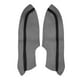 thumbnail image 4 of 1 Par Cubierta Negro Reposa-brazos Paneles Puerta Delantera Coche Cuero Sintético, 4 of 9