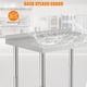 thumbnail image 5 of Qinaqin Stainless Steel Mesa Metálica Prep & cm de Anchoork con Ajustable Undershelf para Commercial Kitchen Restaurant Alturaotel y Garage, 5 of 6