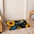 thumbnail image 6 of Sunflower Polyester Non-Slip Machine Washable Bath Rug Outdoor Carpet Bath Rugs, 6 of 6