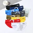 thumbnail image 2 of Aussiebum men's low waist elastic comfortable fashionable sexy swimming trunks White M, 2 of 5