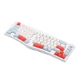 thumbnail image 4 of Teclado mecánico para juegos de 68 teclas PBT Keycap RGB LED retroiluminado ergonómico portátil Luz inferior blanca Macarena Teclado mecánico, 4 of 8
