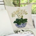 thumbnail image 2 of Blue and White Floral Pillow Cover 18x18 Inch Chinoiserie Porcelain Ginger Jar Grandmillennial Green Outdoor Farmhouse Decorations Decorative Throw Pillows Cases for Home Room Couch Decor, 2 of 6