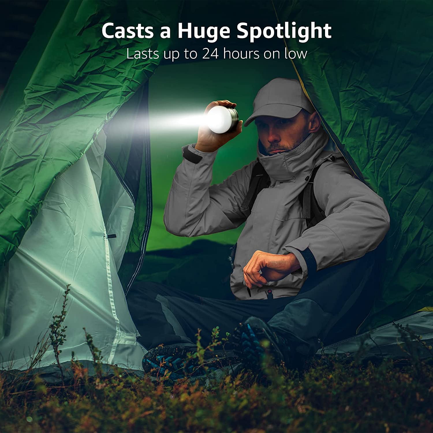 Lepro LED Camping Lantern Rechargeable,  310LM, 5 Light Modes, Waterproof, Mini Portable Camping Accessories Gear for Hurricane Emergency, Outdoor, Hiking Daily Lighting