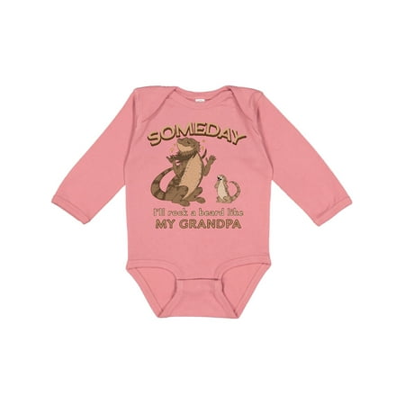 

Inktastic Someday I ll Rock a Beard Like My Grandpa-Bearded Dragons Gift Baby Boy or Baby Girl Long Sleeve Bodysuit