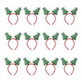 thumbnail image 1 of 12 Uds. De diademas navideñas para mujer y niña, hebilla clásica para el pelo de Reno y Papá Noel, diadema para niños y adultos, accesorios Accesorio para el cabello árbol de navidad verde Sonducket AP013012-02, 1 of 6