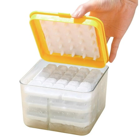 

Yungwalm Press Ice Tray Silicone Portable Ice Cube Trays Ice Cube Trays for Freezer Stackable Ice Trays for Drinks And Cocktail charmingly