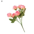 thumbnail image 2 of Mdesiwst 1 Bunch Handmade Artificial Flower,6 Heads Faux Silk Rose Decor for Wedding, 2 of 10