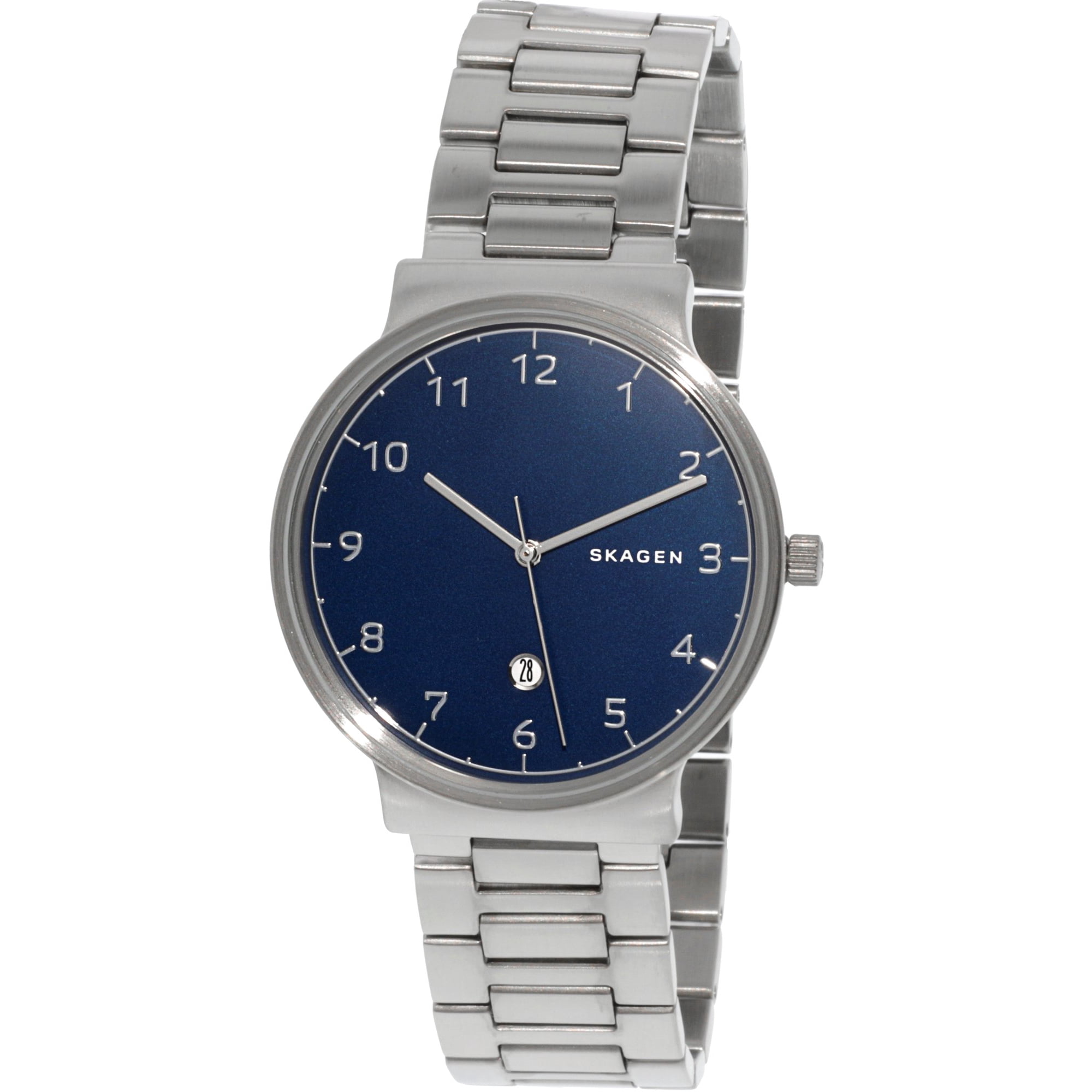 Skagen Men s Ancher SKW6295 Silver Stainless Steel Plated Quartz Dress Watch Walmart