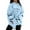 Light Blue, variant on XIAONU Womens Hoodies Peasure Letter Print Hoodie Sweatshirt With Kangaroo Pocket Baggy Pullover Hooded Jackets