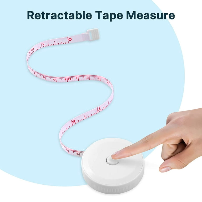 Share Sunshine Tape Measure Automatic Retractable Tape Measuring Tape Tool for Body Fabric Sewing Tailor Cloth Knitting Vinyl Home Craft Measurements