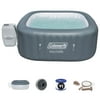 Coleman SaluSpa 4 Person Inflatable Outdoor Hot Tub & Intex Maintenance Kit