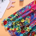 thumbnail image 4 of Girls Bohemian Dresses Floral Sleeveless Rainbow Beach Sundress with Necklaces, 4 of 6