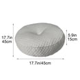 thumbnail image 5 of Cooling Ice Dot Round Floor Cushion, Breathable Plush Pouf Seat for Home & Office, 5 of 5