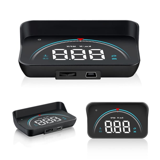 Car Hud Head Up Display Obd2 Obdii Sistema De Advertencia De Exceso De Velocidad Proyector Parabrisas Auto Alarma De Voltaje Electrónico seitruly VI004684-00
