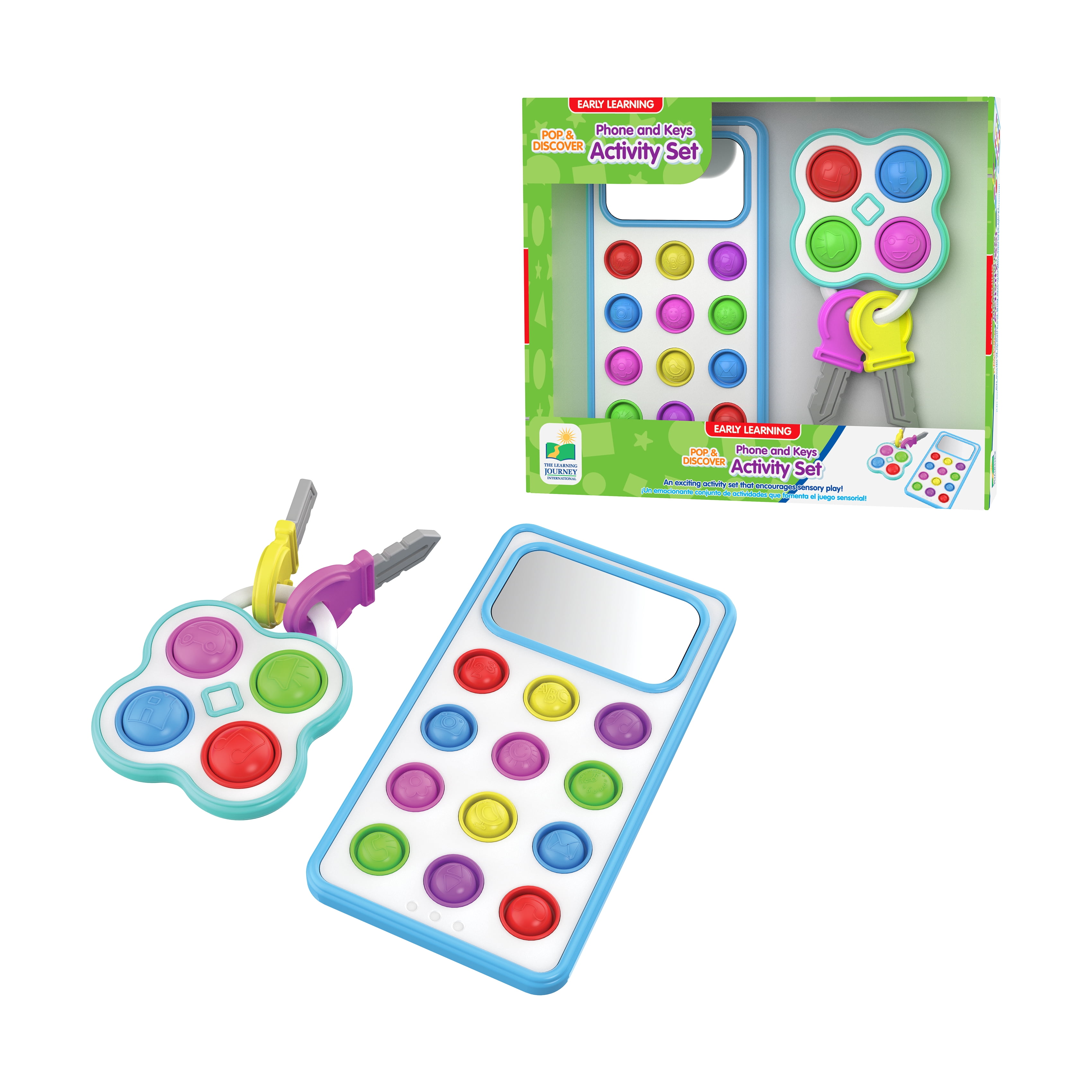 The Learning Journey Early Learning - Pop & Discover Phone and Keys Activity Set