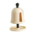 thumbnail image 4 of deevoka Facial Towel Box, Paper Dispenser with Palette, Freestanding Tissue Case, Napkin White, 4 of 9