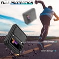 thumbnail image 5 of Samsung Galaxy Z FLIP 3 5G Case with Slide Camera Cover, 360° Rotation Ring Kickstand [Military Grade] Case, Black, 5 of 9