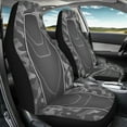 thumbnail image 3 of Kuiaobaty Camo Grey Black Car Seat Cover for Women Men, Car Seat Protector Car Accessories Decor Universal Fit Most Cars Sedan SUV Trucks, 3 of 7