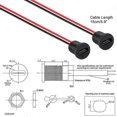 thumbnail image 5 of 5 Piece Type-c Waterproof Receptacle, Panel Mount Usb C Female Connector With Nut Lock Plate, 5 of 5