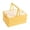 Yellow,10x6.8x5.5 Inch, variant on Collapsible Storage Crate with Lid,Foldable Basket with Handle,Sturdy Foldable Utility Box,Collapsible Bin with Integrated Carrying Handles,Plastic Folding Crates for Car Storage,10x6.8x5.5 Inch