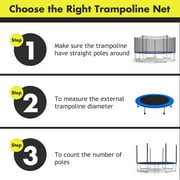 Costway Trampoline Safety Protection Enclosure Net 8 FT 1 x Enclosure Net