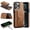 Brown, variant on Magnetic Detachable Wallet Case For iPhone 13, Compatible with Mag Safe, 2-in-1 PU Leather Back Folio Kickstand Flip Cover with Multi-Card Slots [RFID Blocking] Slim Case,Purple