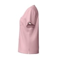 thumbnail image 7 of WTOBBY Women's Quick-Dry V-Neck Scrubs Set with Pockets, Short Sleeve Top and Long Pants, Solid Color Nursing Uniform, Medical Workwear for Caregivers,Pink XL, 7 of 7