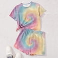 thumbnail image 4 of CCRFTGI Summer Outfits for Kids Girls Size 10-12 Casual Lounge 2 Piece Outfits Short Sleeve T Shirt and Elastic Waist Shorts Active Gym Sets for Girls Yellow 9-10 Years, 4 of 4