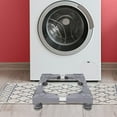 thumbnail image 3 of Tongina Adjustable Washing Machine Base Fridge Undercarriage Stand for Refrigerators Gray, 3 of 8