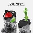 thumbnail image 2 of SiFENE 200W Cold Press Juicer Machines, Big Mouth 83mm Opening Whole Slow Masticating Juicer, High Yield, White, 2 of 8