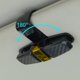 thumbnail image 5 of Paquete de 2 soportes para gafas para parasol de coche, montura para gafas de sol con clip para tarjeta de billete, negro + dorado, 5 of 5