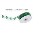 thumbnail image 2 of FENGGUIQU 2-Pack Christmas Ribbon Set Green Nonwoven Fabric with Pattern for Holiday Wrapping and Decoration, 2 of 7