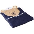 thumbnail image 2 of Hudson Baby Infant Boy Cotton Animal Face Hooded Towel, Sailor Bear, One Size, 2 of 4