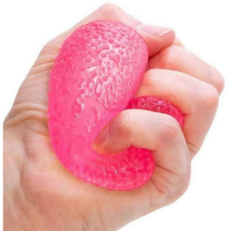needoh gumdrop ピンク NeeDoh Gumdrop Pink Squishy Stress Ball, Firm Doh-Filled