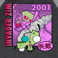 thumbnail image 3 of Invader ZIM - ZIM with Kanji Failure - 2001 - Toddler And Youth Raglan Graphic T-Shirt, 3 of 4