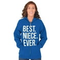 thumbnail image 3 of Best Niece Ever Cute Family Relative Womens Plus Size Graphic Zipper Hoodie Brisco Brands 2X, 3 of 5
