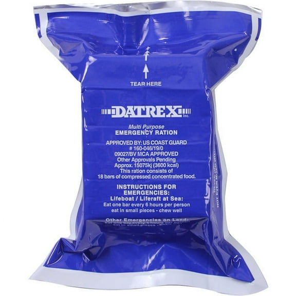 Datrex - Blue Emergency Food Ration 3600 Calorie Bars