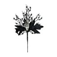 thumbnail image 2 of Xuniizn Halloween Black Artificial Flowers Room Decorations 2 Style Black Eucalyptus Stems Leaves Branches for Kitchen Table Indoor Home Living Room Party Bouquet Decor, 2 of 7