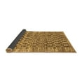 thumbnail image 2 of Ahgly Company Indoor Square Checkered Brown Modern Area Rugs, 3' Square, 2 of 4