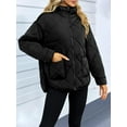 thumbnail image 5 of Womens Quilted Puffer Jacket Hooded Long Sleeve Zip Up Winter Coat Lightweight Warm Jackets with Pockets, 5 of 6