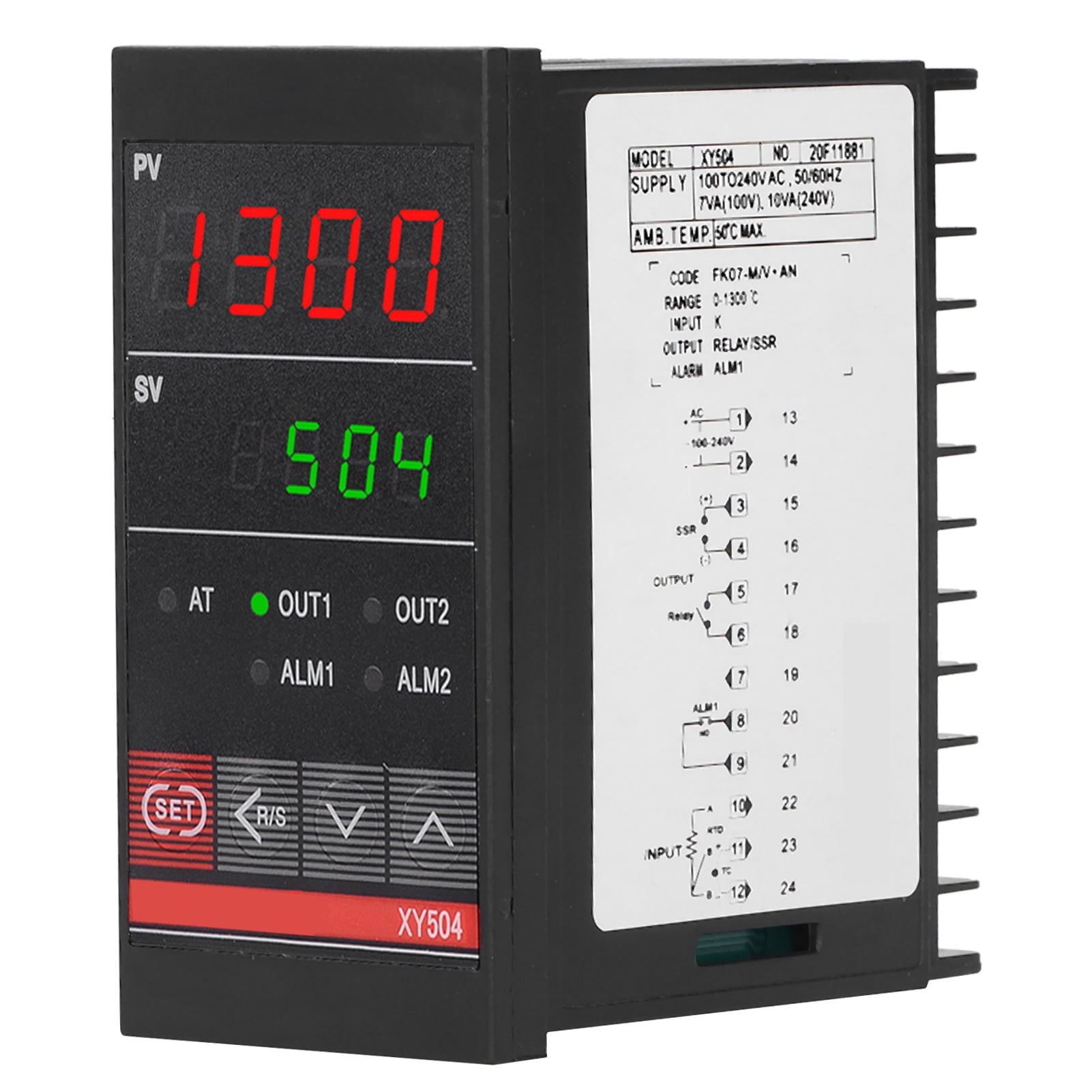 Heating Cooling Relay Dual Display PID Temperature Controller XY504