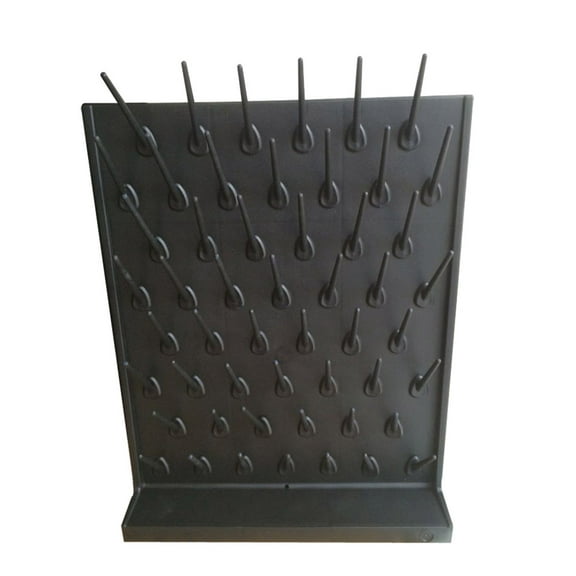 Techtongda 52 Pegs Wall Desk Drying Rack Education&lab Cleaning Frame Support PP Black