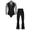 Black, variant on YiZYiF Mens Latin Tango Dance Outfits Sheer Mesh Rhinestone Leotard and Pants Figure Skating Costume Red XL
