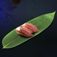 thumbnail image 6 of Raindrops 50pcs Bamboo Mats for Sushi Dark Green Wrapping Vivid Shape for Dragon Boat Festival, 6 of 8